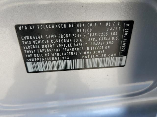 Photo 10 from auction – 2013 VOLKSWAGEN JETTA with VIN 3VWPP7AJ9DM677963