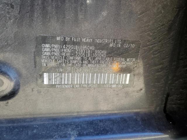 Photo 10 from auction – 2010 SUBARU IMPREZA 2. with VIN JF1GE6B67AH513498