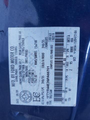 Photo 10 from auction – 2009 FORD RANGER SUP with VIN 1FTYR44E39PA66701