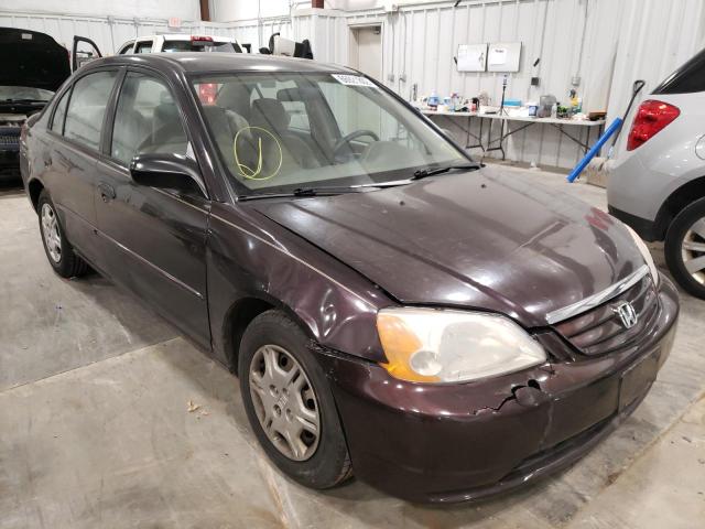 HONDA CIVIC LX 2001 with VIN 2HGES16531H523049 - Photo from auction