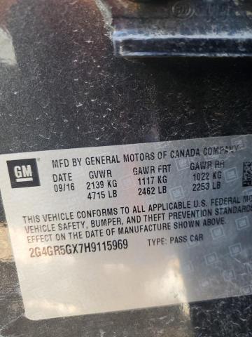 Photo 10 from auction – 2017 BUICK REGAL PREM with VIN 2G4GR5GX7H9115969