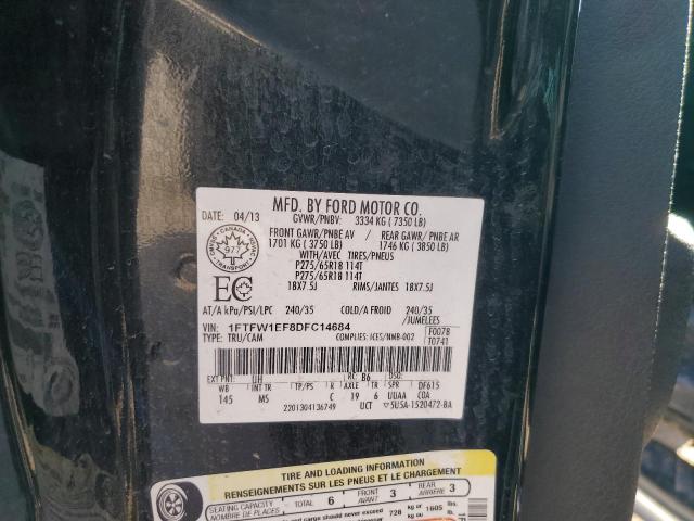 Photo 10 from auction – 2013 FORD F150 SUPER with VIN 1FTFW1EF8DFC14684