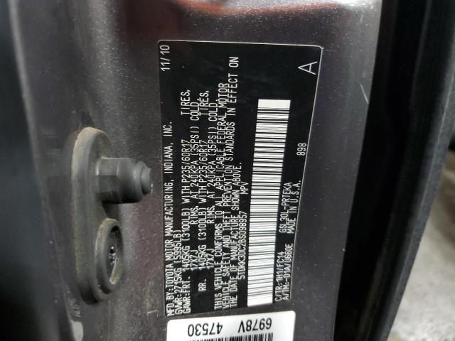 Photo 10 from auction – 2011 TOYOTA SIENNA LE with VIN 5TDKK3DC2BS098957