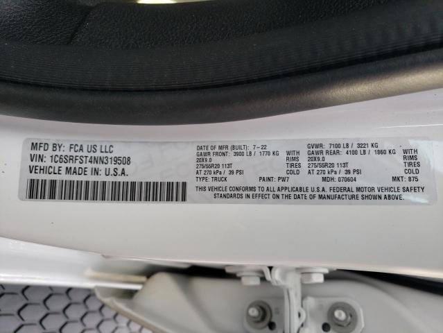 Photo 10 from auction – 2022 DODGE RAM with VIN 1C6SRFST4NN319508