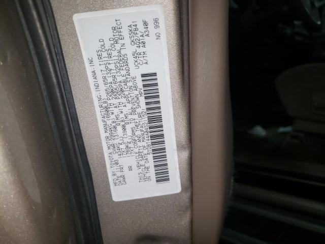 Photo 10 from auction – 2004 TOYOTA SEQUOIA SR with VIN 5TDBT44A04S211521