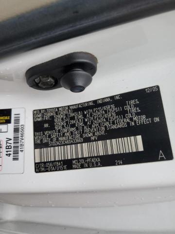 Photo 10 from auction – 2006 TOYOTA SIENNA CE with VIN 5TDZA23C46S433669