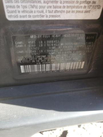 Photo 10 from auction – 2011 SUBARU OUTBACK 2. with VIN 4S4BRCGC4B3437707