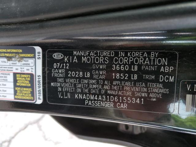 Photo 10 from auction – 2013 KIA RIO LX with VIN KNADM4A31D6155341