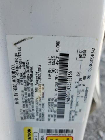 Photo 10 from auction – 2014 FORD FUSION SE with VIN 1FA6P0HDXE5355156