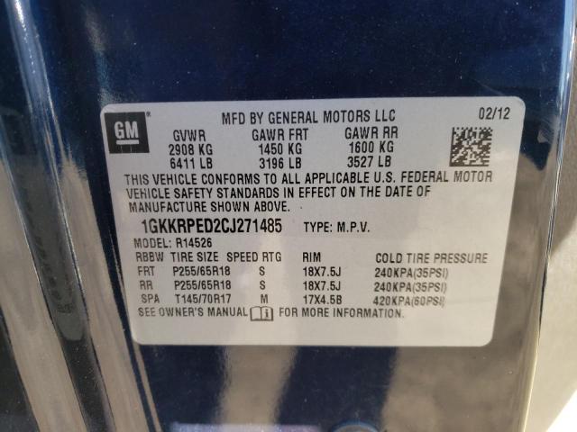 Zdjęcie 10 z aukcji – 2012 GMC ACADIA SLE z VIN 1GKKRPED2CJ271485
