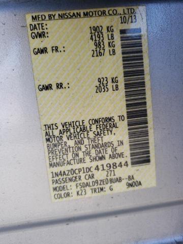 Photo 10 from auction – 2013 NISSAN LEAF S with VIN 1N4AZ0CP1DC419844