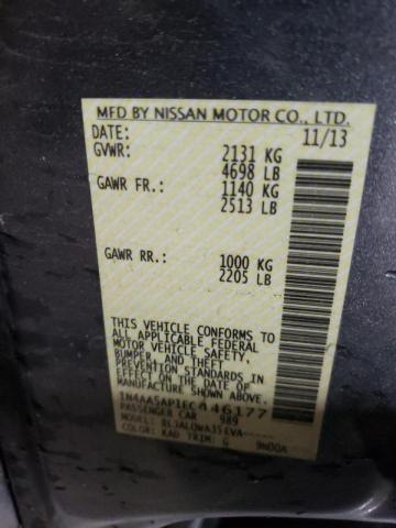 Photo 10 from auction – 2014 NISSAN MAXIMA S with VIN 1N4AA5AP1EC446177