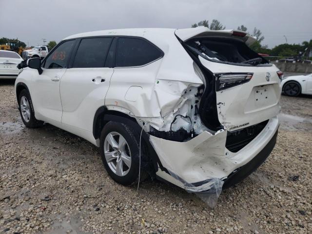 Photo 3 from auction – 2021 TOYOTA HIGHLANDER with VIN 5TDZZRAH6MS048871