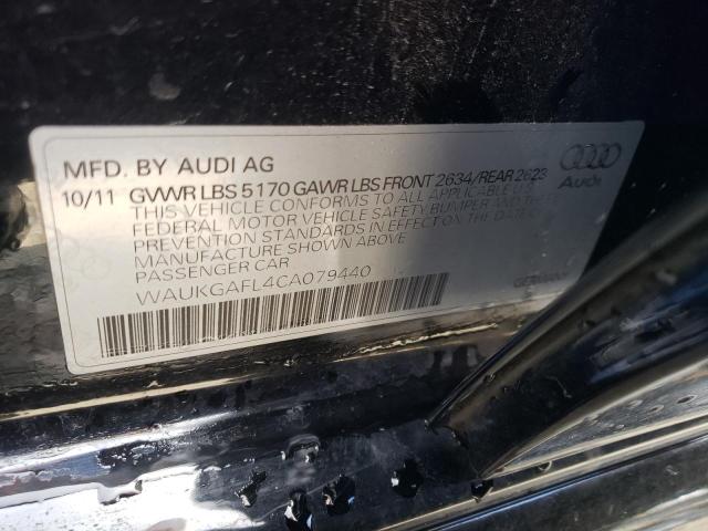 Photo 10 from auction – 2012 AUDI S4 PRESTIG with VIN WAUKGAFL4CA079440