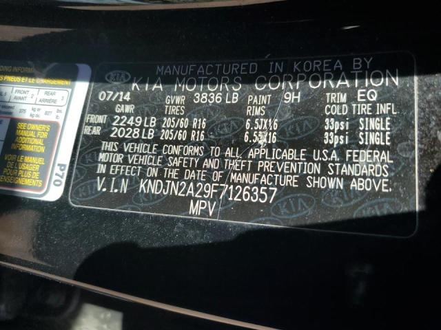 Photo 10 from auction – 2015 KIA SOUL with VIN KNDJN2A29F7126357