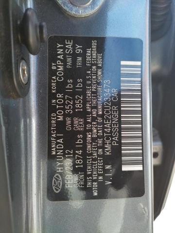 Photo 10 from auction – 2012 HYUNDAI ACCENT GLS with VIN KMHCT4AE2CU233473