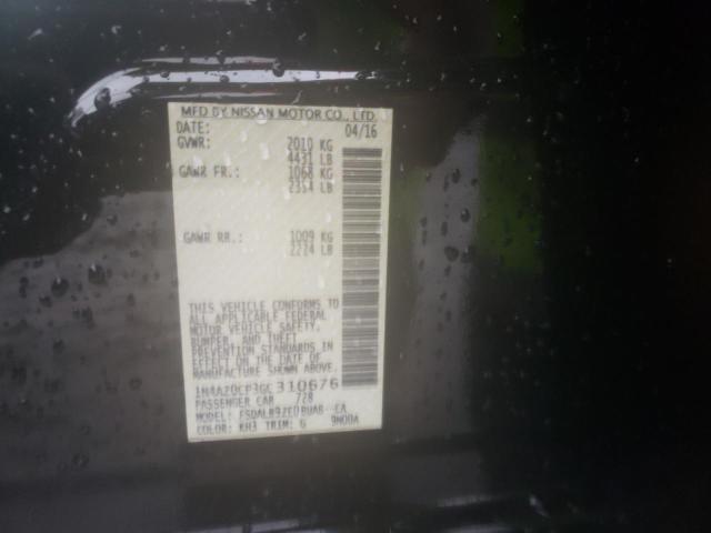 Photo 10 from auction – 2016 NISSAN LEAF S with VIN 1N4AZ0CP3GC310676