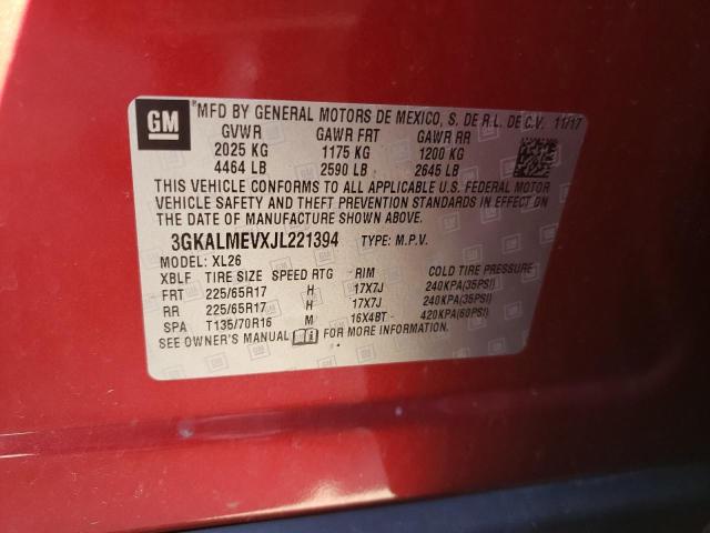 Photo 10 from auction – 2018 GMC TERRAIN SL with VIN 3GKALMEVXJL221394