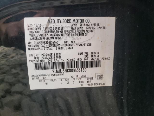 Photo 10 from auction – 2013 LINCOLN MKT with VIN 2LMHJ5NK8DBL56160