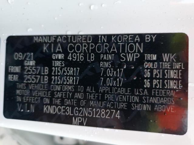 Photo 10 from auction – 2022 KIA NIRO EX PR with VIN KNDCE3LG2N5128274