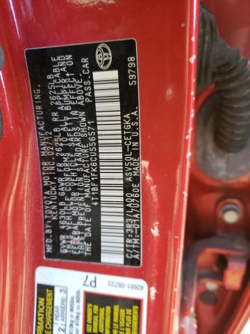 Фото 10 с аукциона – 2012 TOYOTA CAMRY BASE с VIN 4T1BF1FK6CU556571