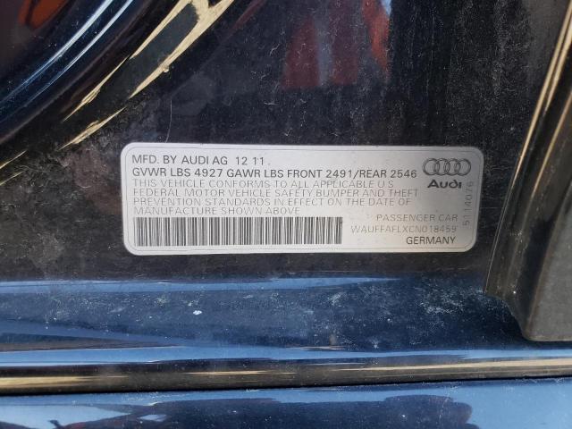 Photo 10 from auction – 2012 AUDI A4 PREMIUM with VIN WAUFFAFLXCN018459