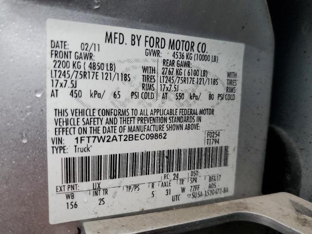 Photo 14 from auction – 2011 FORD F250 SUPER with VIN 1FT7W2AT2BEC09862