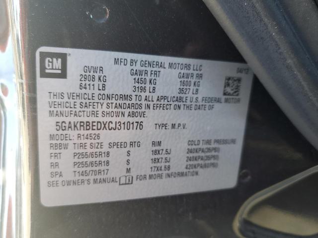 Photo 10 from auction – 2012 BUICK ENCLAVE with VIN 5GAKRBEDXCJ310176