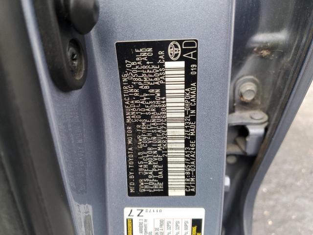 Photo 10 from auction – 2007 TOYOTA COROLLA MA with VIN 2T1KR32E77C680844