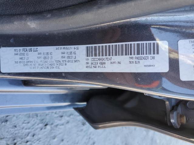 Photo 10 from auction – 2016 CHRYSLER 200 LIMITE with VIN 1C3CCCAB4GN175147