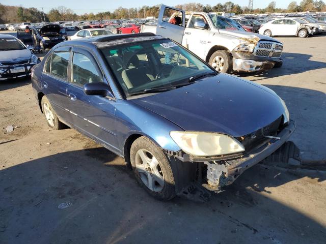 HONDA CIVIC EX 2005 with VIN 2HGES25855H519074 - Photo from auction