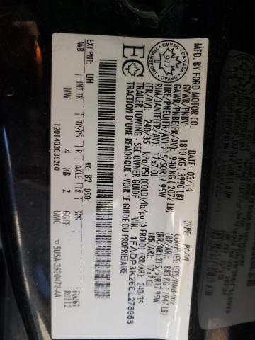 Photo 10 from auction – 2014 FORD FOCUS SE with VIN 1FADP3K26EL278958