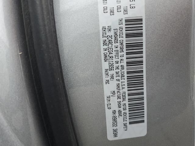 Photo 10 from auction – 2018 CHRYSLER PACIFICA T with VIN 2C4RC1EG4JR112656