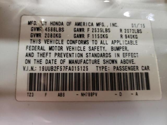 Photo 10 from auction – 2015 ACURA TLX TECH with VIN 19UUB2F57FA015125