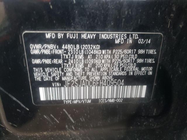 Photo 10 from auction – 2015 SUBARU FORESTER 2 with VIN JF2SJADC6FH409504