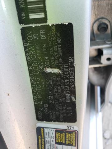 Zdjęcie 10 z aukcji – 2014 KIA FORTE EX z VIN KNAFX4A87E5141611