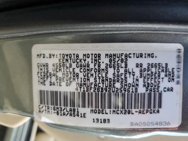 Photo 10 from auction – 2002 TOYOTA AVALON XL with VIN 4T1BF28B92U259618