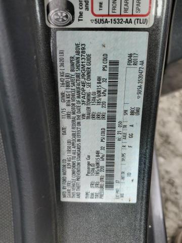 Photo 10 from auction – 2016 FORD FIESTA SE with VIN 3FADP4EJ9GM137893
