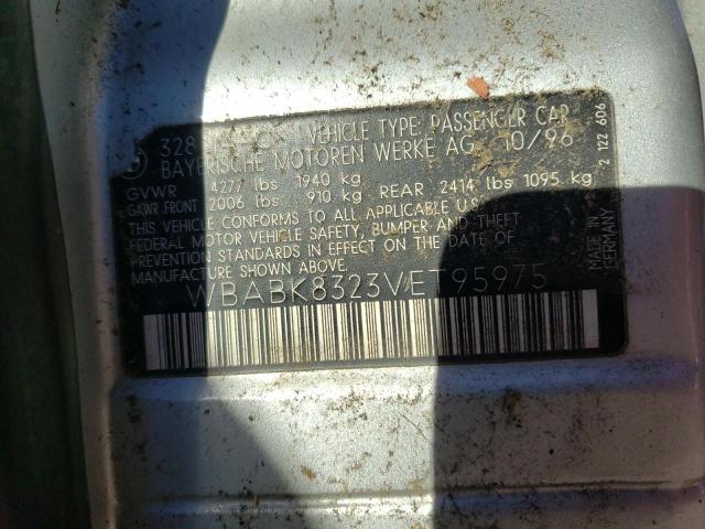 Photo 10 from auction – 1997 BMW 328 IC AUT with VIN WBABK8323VET95975