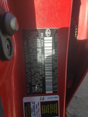 Photo 10 from auction – 2014 TOYOTA CAMRY L with VIN 4T1BF1FK1EU748337