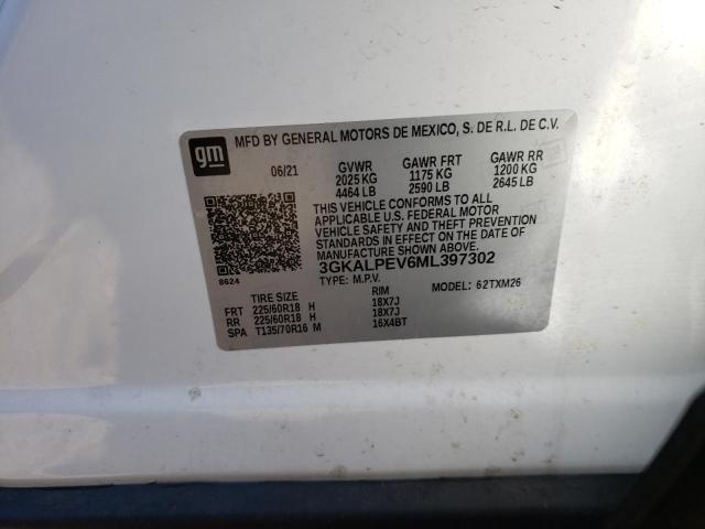Photo 10 from auction – 2021 GMC TERRAIN SL with VIN 3GKALPEV6ML397302