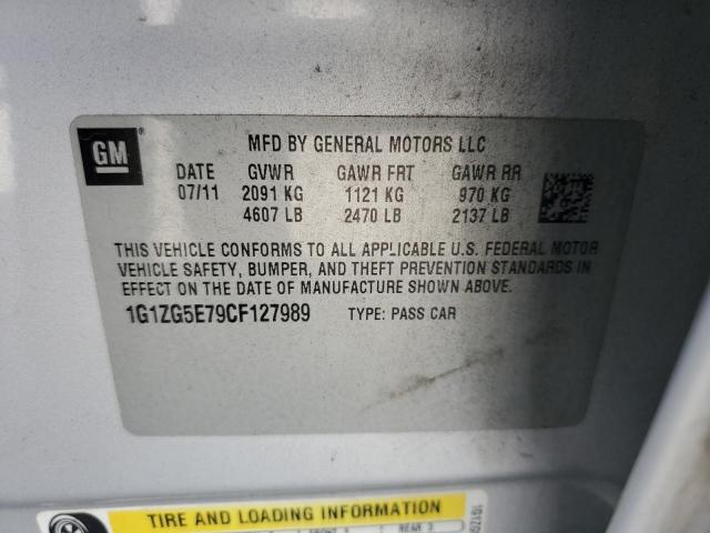 Photo 10 from auction – 2012 CHEVROLET MALIBU LTZ with VIN 1G1ZG5E79CF127989