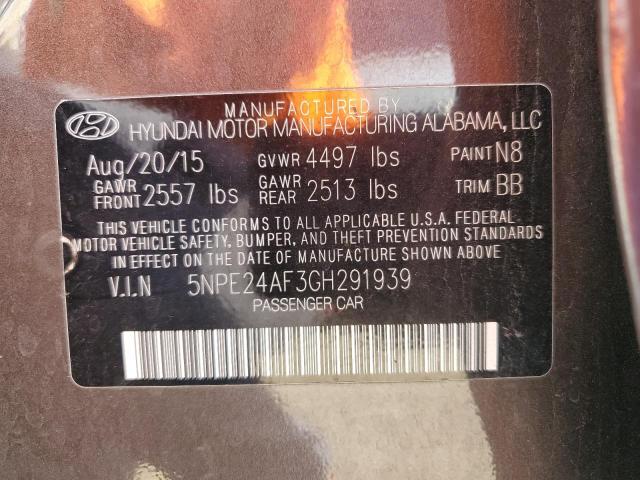 Photo 10 from auction – 2016 HYUNDAI SONATA SE with VIN 5NPE24AF3GH291939