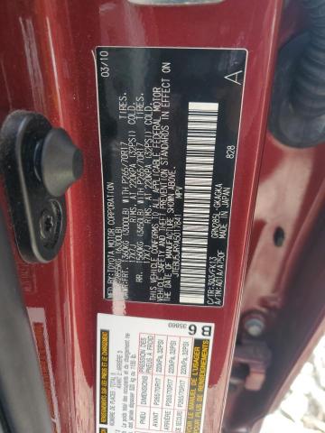 Photo 10 from auction – 2010 TOYOTA 4RUNNER SR with VIN JTEBU5JR9A5017841