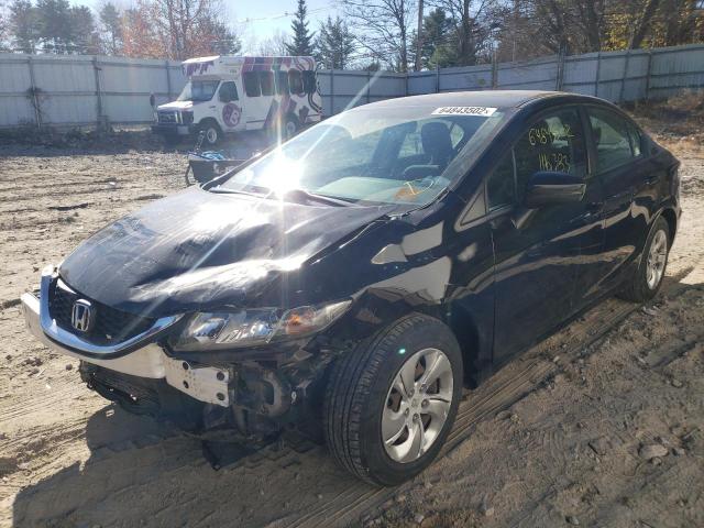 Photo 2 from auction – 2014 HONDA CIVIC LX with VIN 19XFB2E54EE048085