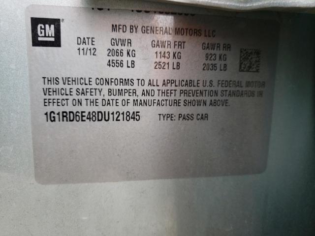 Photo 10 from auction – 2013 CHEVROLET VOLT with VIN 1G1RD6E48DU121845