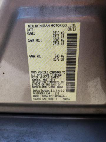 Photo 10 from auction – 2014 NISSAN ALTIMA with VIN 1N4AL3APXEC113457