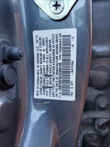Photo 10 from auction – 2013 HONDA CIVIC with VIN 19XFB2F52DE089165