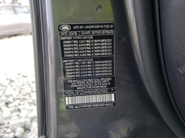 Photo 10 from auction – 2006 LAND ROVER RANGE ROVE with VIN SALSF25446A952493