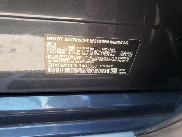 Photo 10 from auction – 2020 BMW X7 XDRIVE4 with VIN 5UXCW2C03L9A03057
